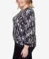 Фото #3 товара Plus Size Drama Queen Vertical Chenille Texture Knit Banded Top