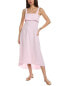 Фото #2 товара Theory High-Low Linen-Blend Midi Dress Women's