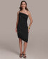 ფოტო #1 პროდუქტის Women's Ruched Midi Dress