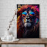 Leinwandbild Lion Cool