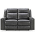 Фото #1 товара Rhodes 60" Top-Grain Leather Manual Reclining Loveseat