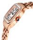 ფოტო #2 პროდუქტის Women's Milan Swiss Quartz Rose Stainless Steel Bracelet Watch 27.5mm