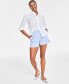 Фото #1 товара Women's High-Rise Pull-On Chino Shorts, Created for Macy's
