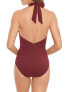 Фото #4 товара Amoressa 292845 Women's Soft Cup Adjustable Halter One Piece Swimsuit, Size 06
