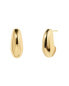 Фото #1 товара Women's 14K Gold Plated Droplet Earrings