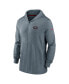 Men's Heather Gray San Francisco 49ers Sideline Team Pop Full-Zip Hoodie Jacket