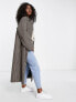 ASOS DESIGN smart check boyfriend wool mix coat