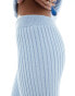 Фото #3 товара Fashionkilla knitted straight leg trousers co-ord in light blue