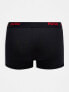 Hugo Bodywear 3 pack trunks in multi with logo waistband