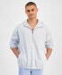 Фото #3 товара Men's Half-Zip Hooded Stripe Jacket