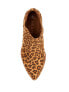 Фото #2 товара Melrose Ave Slip-On Bootie Women's US 6.5 Brown Leopard Block Heel Suede Upper