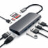 Фото #4 товара Satechi ST-TCMM8PAM - USB 3.2 Gen 1 (3.1 Gen 1) Type-C - 49 W - Grey - MicroSD (TransFlash) - MicroSDHC - MicroSDXC - SD - USB 3.2 Gen 1 (3.1 Gen 1) Type-A - Windows 10 - Windows 8 - Windows 8.1