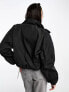 Фото #7 товара JJXX cropped nylon bomber jacket in black