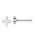 ფოტო #1 პროდუქტის Stainless Steel Polished X Earrings