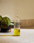 Round borosilicate glass cruet