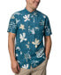 Фото #1 товара Men's Watson Short Sleeve Button-Front Tropical Shirt