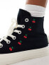 Converse Chuck Taylor All Star Hi cherry trainers in black