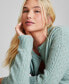 Фото #3 товара Women's Pointelle Knit Button Front Cardigan, Created for Macy's