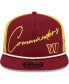 Фото #3 товара Men's Burgundy Washington Commanders Script Logo Golfer 9FIFTY Snapback Hat