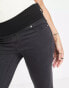 ASOS DESIGN Maternity ultimate skinny jeans in washed black with under the bump waistband