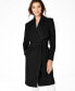 Фото #1 товара Women's Wool Blend Belted Wrap Coat