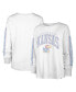 ფოტო #2 პროდუქტის Women's White Kansas Jayhawks Statement SOA 3-Hit Long Sleeve T-shirt