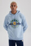 Фото #4 товара Fit Nba Golden State Warriors Standart Fit Kapüşonlu Kumaş Sweatshirt