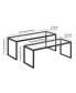 Фото #4 товара Rocco Nesting Coffee Table, Set of 2