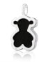 Фото #4 товара Bold silver teddy bear pendant with onyx Icon Color 1000146000