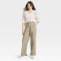 Women's Mid-Rise Utility Cargo Pants - Universal Thread Brown 0