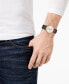 ფოტო #2 პროდუქტის Men's Swiss Automatic Coupole Classic Dark Brown Leather Strap Watch 38mm R22861115