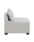 30" Molly Wide Fabric Modular Armless Chair