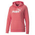 Фото #1 товара Puma Ess Logo Pullover Hoodie Womens Pink Casual Outerwear 846861-35