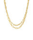 Golden Rays Necklace Set in 18K Gold Plating, 2 Piece