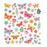 GLOBAL GIFT Classy Butterflies Colors And Flowers Stickers