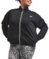 ფოტო #1 პროდუქტის Plus Size Tricot Zip-Front Long-Sleeve Jacket