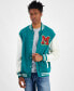 Men's Mickey Mouse Colorblocked Fleece Varsity Bomber Jacket Зеленый, 2XL - фото #1