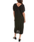 Фото #2 товара Velvet By Graham & Spencer Yana Linen Midi Dress Women's Black S