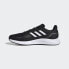 adidas neo Runfalcon 2 耐磨防滑 低帮 跑步鞋 男款 黑白