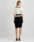 Фото #2 товара Women's Two-Tone Sweater Sheath Dress