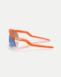 Фото #3 товара Oakley hydra shield sunglasses in orange with blue mirrored lens in neon orange