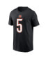 Фото #4 товара Men's Tee Higgins Black Cincinnati Bengals Player Name and Number T-shirt