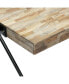 Фото #6 товара Industrial Mango Wood Coffee Table With V-Shaped Legs