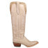 Фото #1 товара Justin Boots Verlie Embroidered 17 Inch Square Toe Cowboy Womens Off White Casu