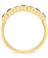 ფოტო #4 პროდუქტის EFFY® Multi-Gemstone Scalloped Band (7/8 ct. t.w.) in 14k Gold-Plated Sterling Silver