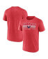 Фото #2 товара Men's Heathered Red Washington Capitals Prodigy Performance T-shirt
