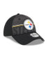 ფოტო #3 პროდუქტის Men's Black Pittsburgh Steelers 2023 NFL Training Camp 39THIRTY Flex Fit Hat