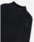 ფოტო #2 პროდუქტის Toddler Girls Super Soft Brushed Mock Neck Top Black - Toddler|Child