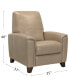 Brayna 35" Classic Leather Pushback Recliner, Created for Macy's