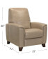 Фото #28 товара Brayna 35" Classic Leather Pushback Recliner, Created for Macy's